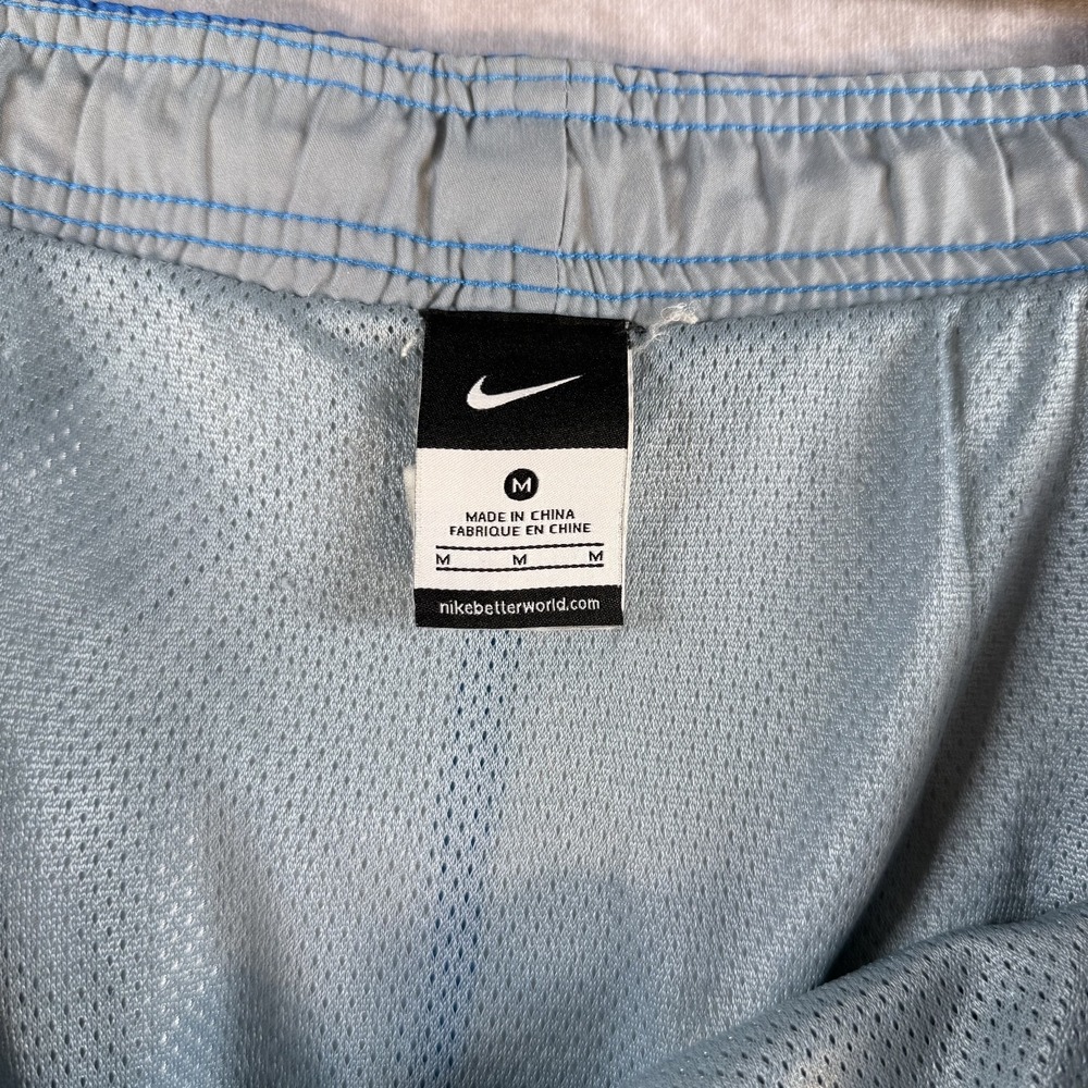 Nike Board Shorts Men Medium Electric Blue Big Swoosh Logo Poolside Swim Pool - Picture 5 of 7